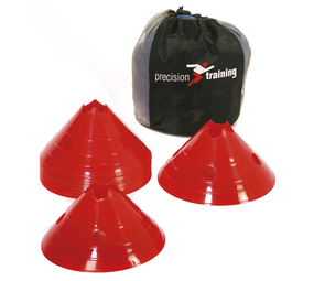 Precision Trainingshoedjes groot | Set van 20  | Rood - Geel - Wit Precision Trainingshoedjes groot | Set van 20  | Rood - Geel - Wit
