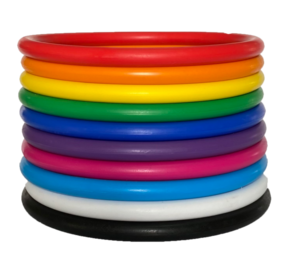 Spordas Werpringen | Rubber | Set van 10 | Ø 15 cm