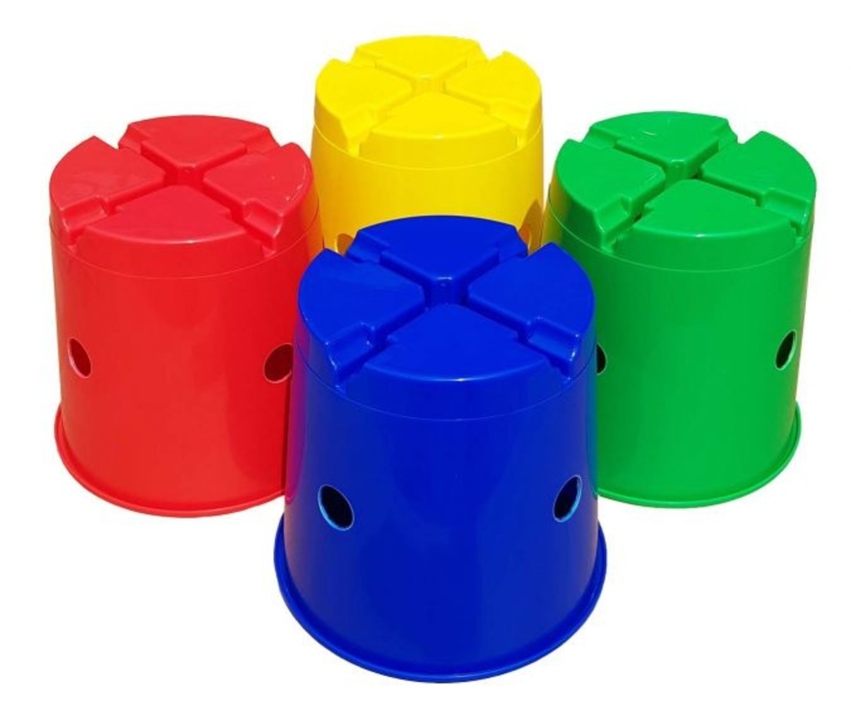 Spordas Spelemmers| Set van 4 | Multi Bucket | Werpen | Balanceren
