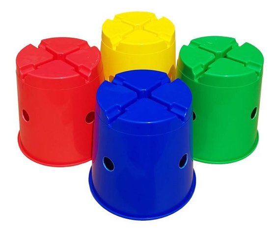Spordas Spelemmers| Set van 4 | Multi Bucket | Werpen | Balanceren