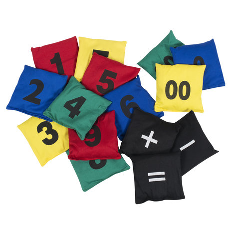 Spordas Genummerde Pittenzakken | 15 stuks | Inclusief opbergzakje | Bewegend leren