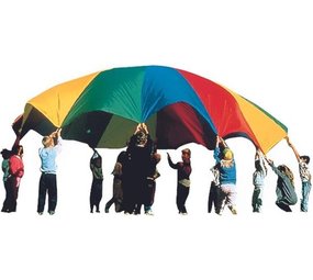 Spordas Spelparachute | Dansdoek | 3.6 meter | 8 handgrepen Spordas Spelparachute | Dansdoek | 3.6 meter | 8 handgrepen