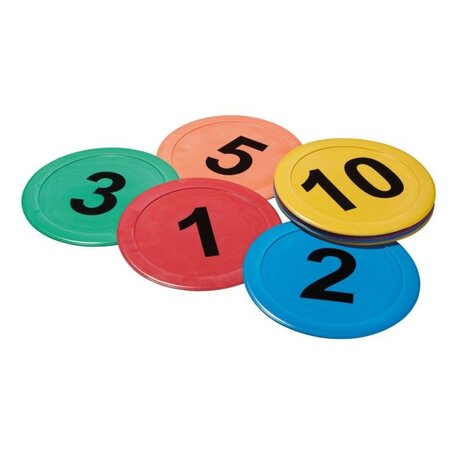 Vloermarkeringen cijfers | Set van 10 | 1-10 | Bewegend leren Vloermarkeringen cijfers | Set van 10 | 1-10 | Bewegend leren