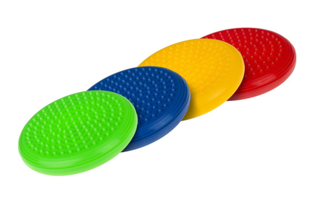 Sensory Toys Sensorische Balansschijven | Set van 4 | Rood - Geel - Blauw - Groen