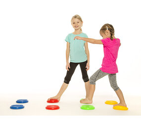 Sensory Toys Sensorische Balansschijven | Per stuk of Set van 4 | Rood - Geel - Blauw - Groen Sensory Toys Sensorische Balansschijven | Per stuk of Set van 4 | Rood - Geel - Blauw - Groen