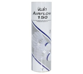 Uwin Badminton shuttles | Buis met 6 stuks | Geel-Wit Uwin Badminton shuttles | Buis met 6 stuks | Geel-Wit