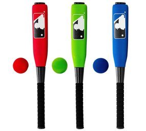 Franklin Franklin MLB Foam honkbalknuppel inclusief bal | 60 cm | Zacht foam grip Franklin Franklin MLB Foam honkbalknuppel inclusief bal | 60 cm | Zacht foam grip