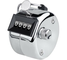 Handteller | Metalen Ronde teller | 0 - 9999 Handteller | Metalen Ronde teller | 0 - 9999