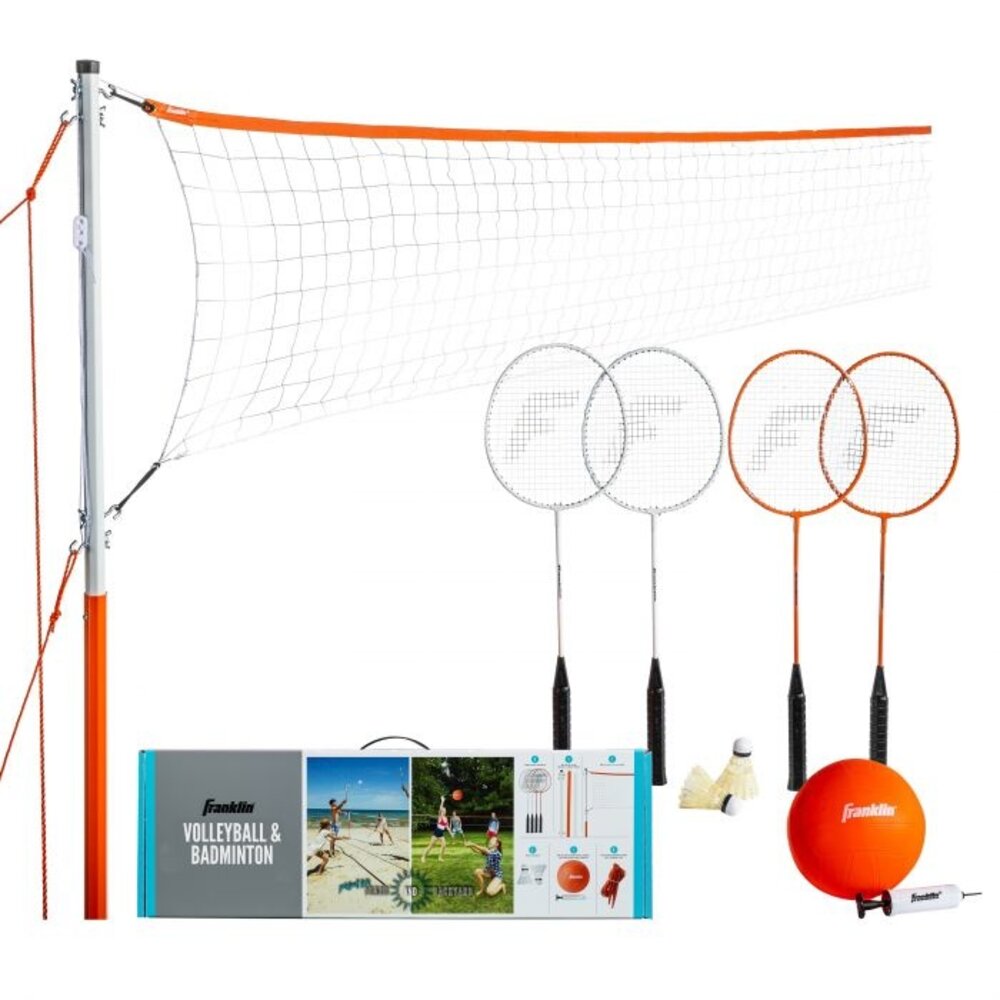 Franklin Franklin Starter Badminton/Volley Set | Compleet Pakket voor Buitenplezier Franklin Franklin Starter Badminton/Volley Set | Compleet Pakket voor Buitenplezier