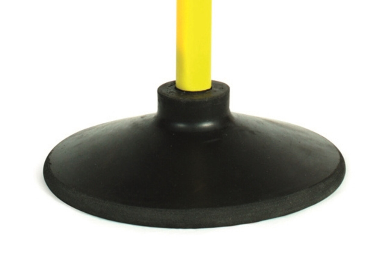 Megaform Rubberen Voetstuk voor Turnstokken | 1,25 kg | Zwart