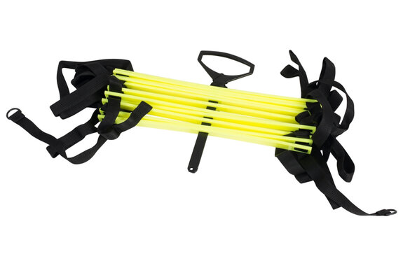 Megaform Loopladder | 4 meter | Zwart-Geel | Coördinatietraining Megaform Loopladder | 4 meter | Zwart-Geel | Coördinatietraining
