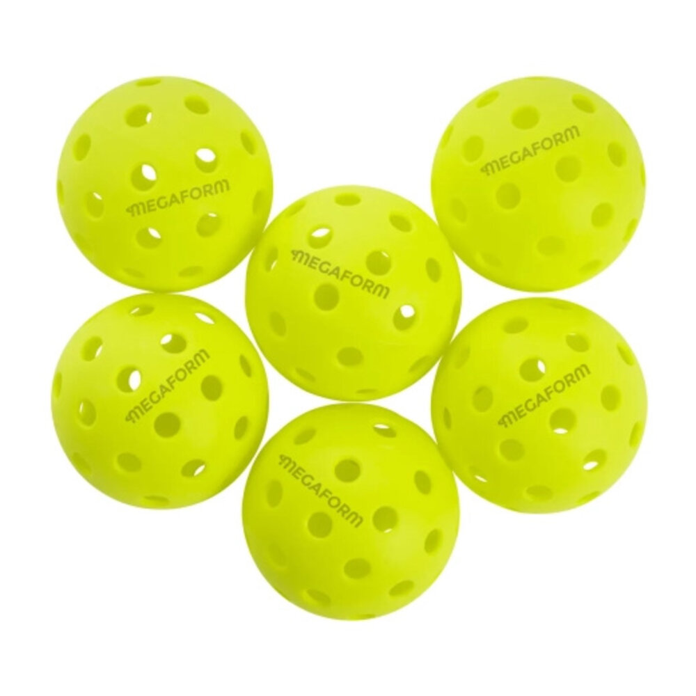 Megaform Pickleball Ballen | Outdoor | Set 6 Stuks – 40 Gaten
