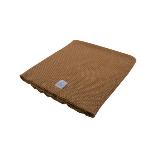 Nanami Baby blanket 2x2 rib knit Sand Nanami Baby blanket 2x2 rib knit Sand