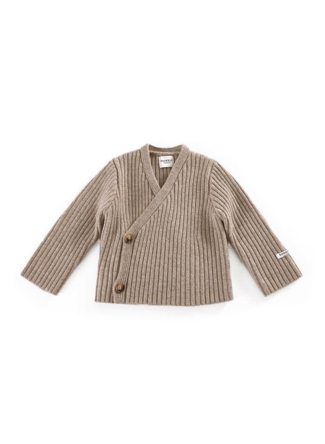 Elo Cardigan Beige Melange