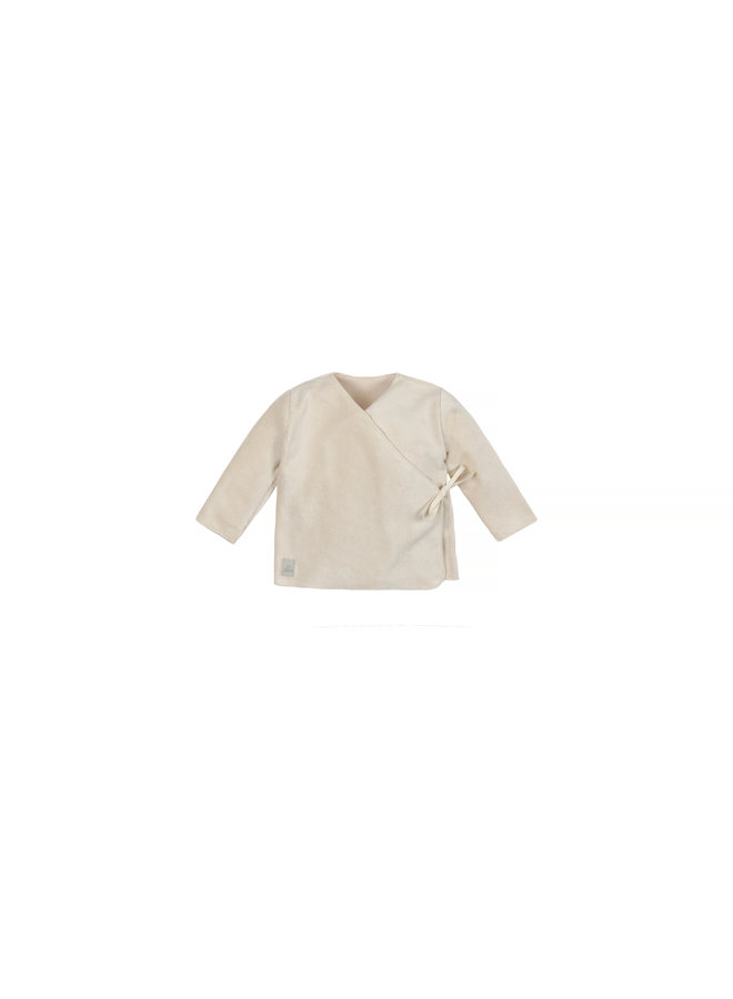 Nanami rib velvet top natural