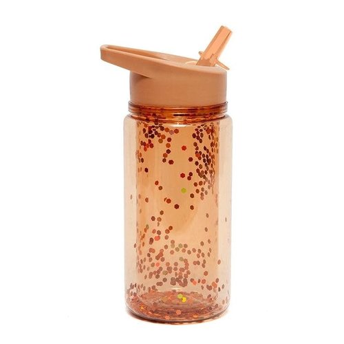 Petit Monkey Drinking bottle glitter bronze Petit Monkey Drinking bottle glitter bronze