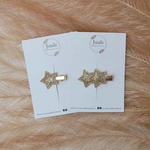 Juuls haarspeldjes Juuls Dubbel ster Gold Juuls haarspeldjes Juuls Dubbel ster Gold
