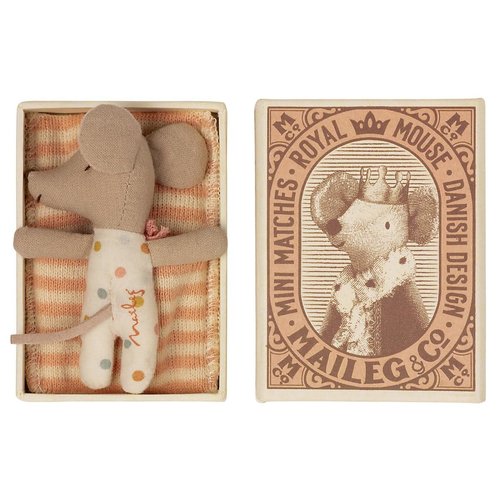 Maileg Maileg Baby Mouse Sleepy-Wakey Girl Maileg Maileg Baby Mouse Sleepy-Wakey Girl