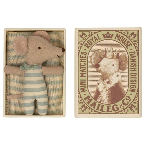 Maileg Maileg Baby Mouse Sleepy-Wakey Boy Maileg Maileg Baby Mouse Sleepy-Wakey Boy