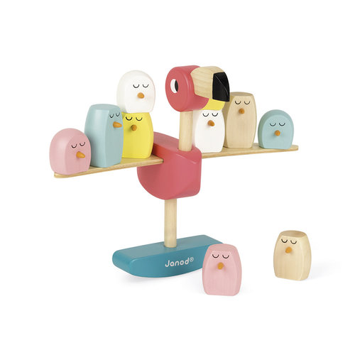Janod Janod Zigolos - Evenwichtsspel flamingo Janod Janod Zigolos - Evenwichtsspel flamingo