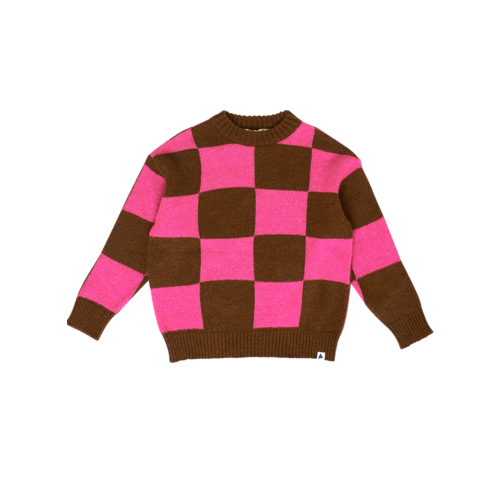 Ammehoela Jumper Cone Flower Brown Block Ammehoela Jumper Cone Flower Brown Block
