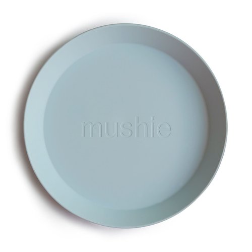 Mushie Plates Round Powder Blue Mushie Plates Round Powder Blue