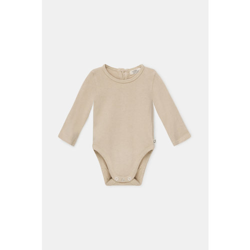 My Little Cozmo Recycled Baby Bodysuit Stone My Little Cozmo Recycled Baby Bodysuit Stone