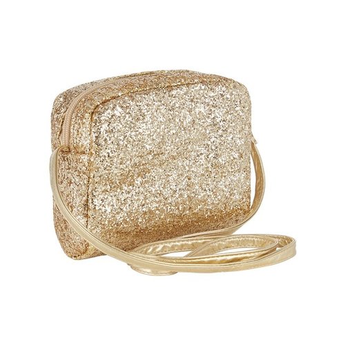Mimi & Lula Mimi & Lula glitter tasje goud Mimi & Lula Mimi & Lula glitter tasje goud