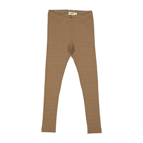 Marmar Copenhagen Leging Modal Fine Rib Coffee Stripes Marmar Copenhagen Leging Modal Fine Rib Coffee Stripes