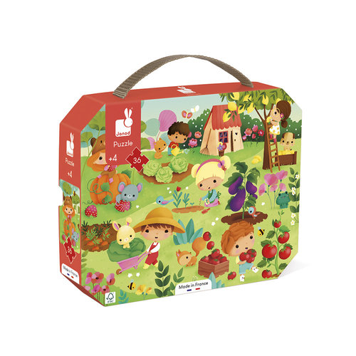 Janod Janod Puzzelkoffer - Tuin Janod Janod Puzzelkoffer - Tuin