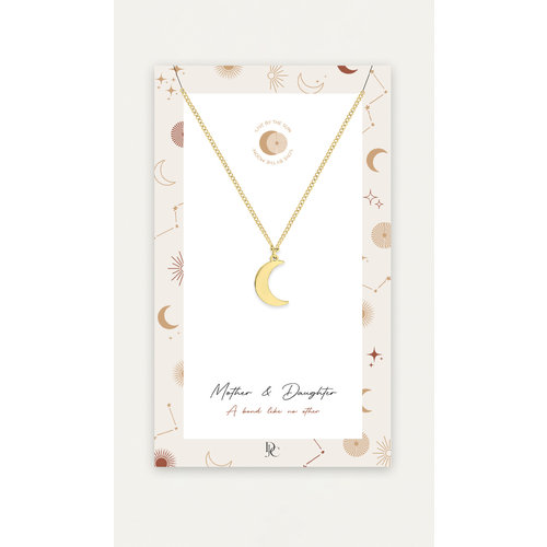 Dutch Jewelry Mama Ketting Maan goud Dutch Jewelry Mama Ketting Maan goud
