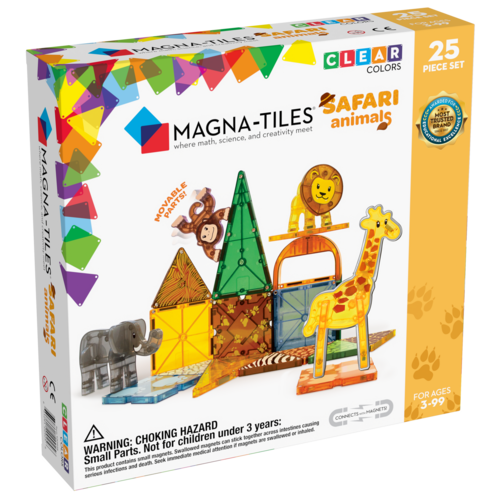 MagnaTiles Magna Tiles Safari Animals 25 stuks MagnaTiles Magna Tiles Safari Animals 25 stuks