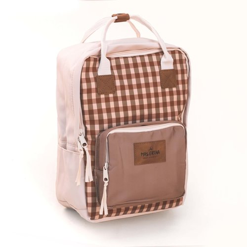 Mrs Ertha MRS ERTHA Backpack Squares Smal Mrs Ertha MRS ERTHA Backpack Squares Smal