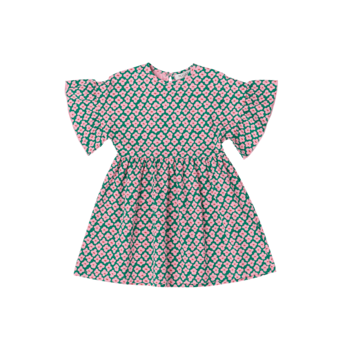 Pexi Lexi Pexi Lexi - Dress Ruffle Bosphorus Flower Pexi Lexi Pexi Lexi - Dress Ruffle Bosphorus Flower