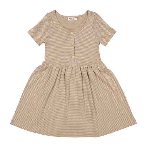 Marmar Copenhagen Marmar Copenhagen - Dova SS Modal Stripe Sandstone Dress Marmar Copenhagen Marmar Copenhagen - Dova SS Modal Stripe Sandstone Dress