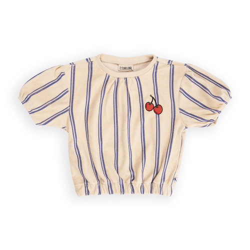 Carlijn Q Carlijn Q -Stripes Blue Puffed Sleeves Carlijn Q Carlijn Q -Stripes Blue Puffed Sleeves