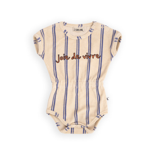 Carlijn Q Carlijn Q - Stripes Blue Bodysuit With Print Carlijn Q Carlijn Q - Stripes Blue Bodysuit With Print