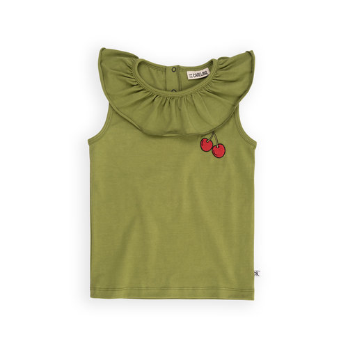 Carlijn Q Carlijn Q - Cherry Collar Tanktop with Embroidery Carlijn Q Carlijn Q - Cherry Collar Tanktop with Embroidery