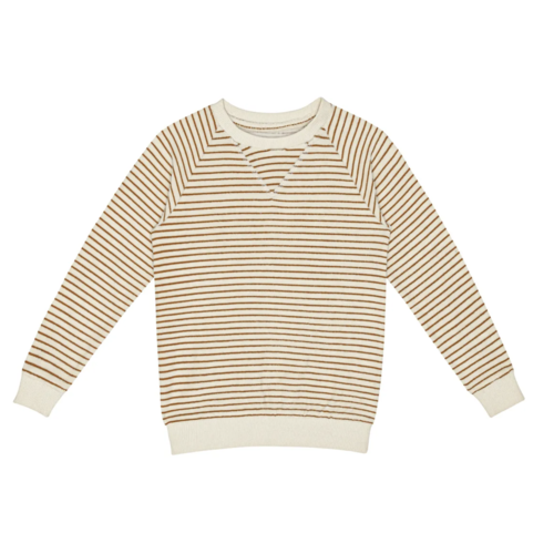 Little Hedonist Little Hedonist - Jumper Coos Orange Striped Little Hedonist Little Hedonist - Jumper Coos Orange Striped