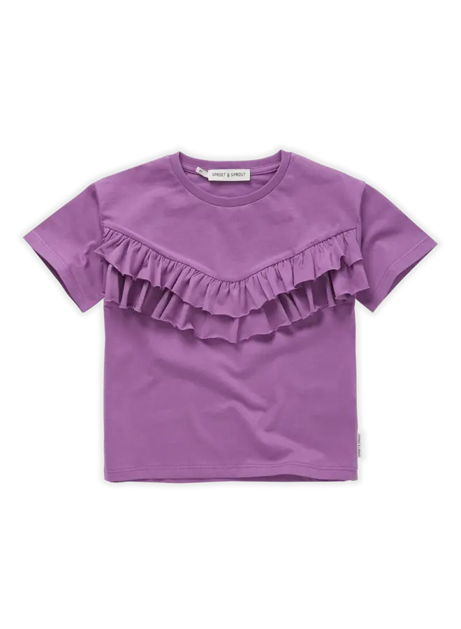 Sproet en Sprout - Tshirt Ruffle Purple