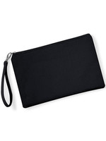 Canvas Wristlet Pouch - Black