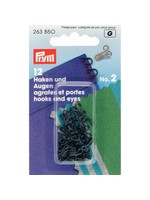 Prym Prym Haken en Ogen Nr 2 - zwart