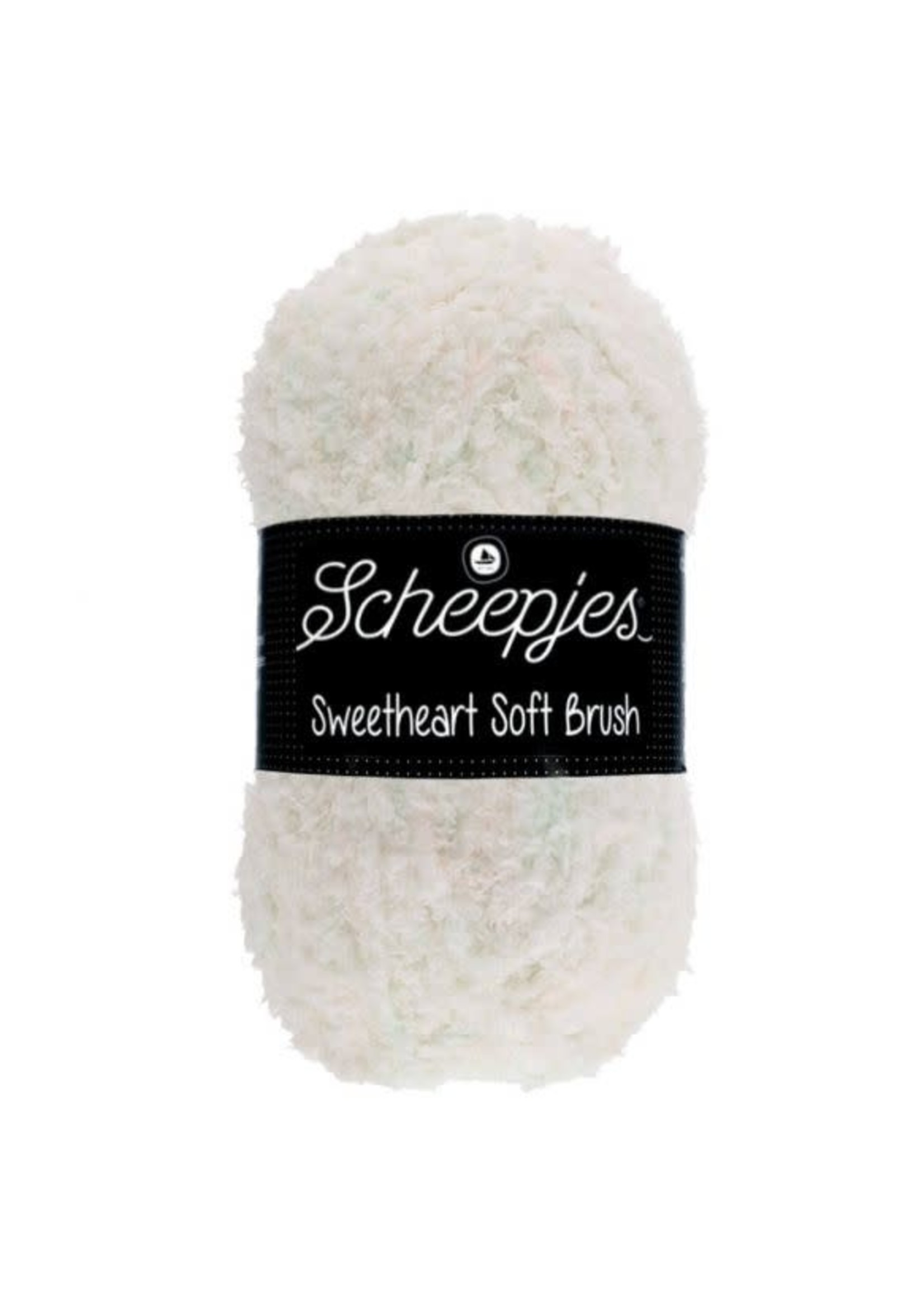 Scheepjes Sweetheart Soft Brush 100gr - 534 Wit, roze