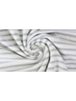 Tricot Stripe Yarn Dyed White - Lightgrey