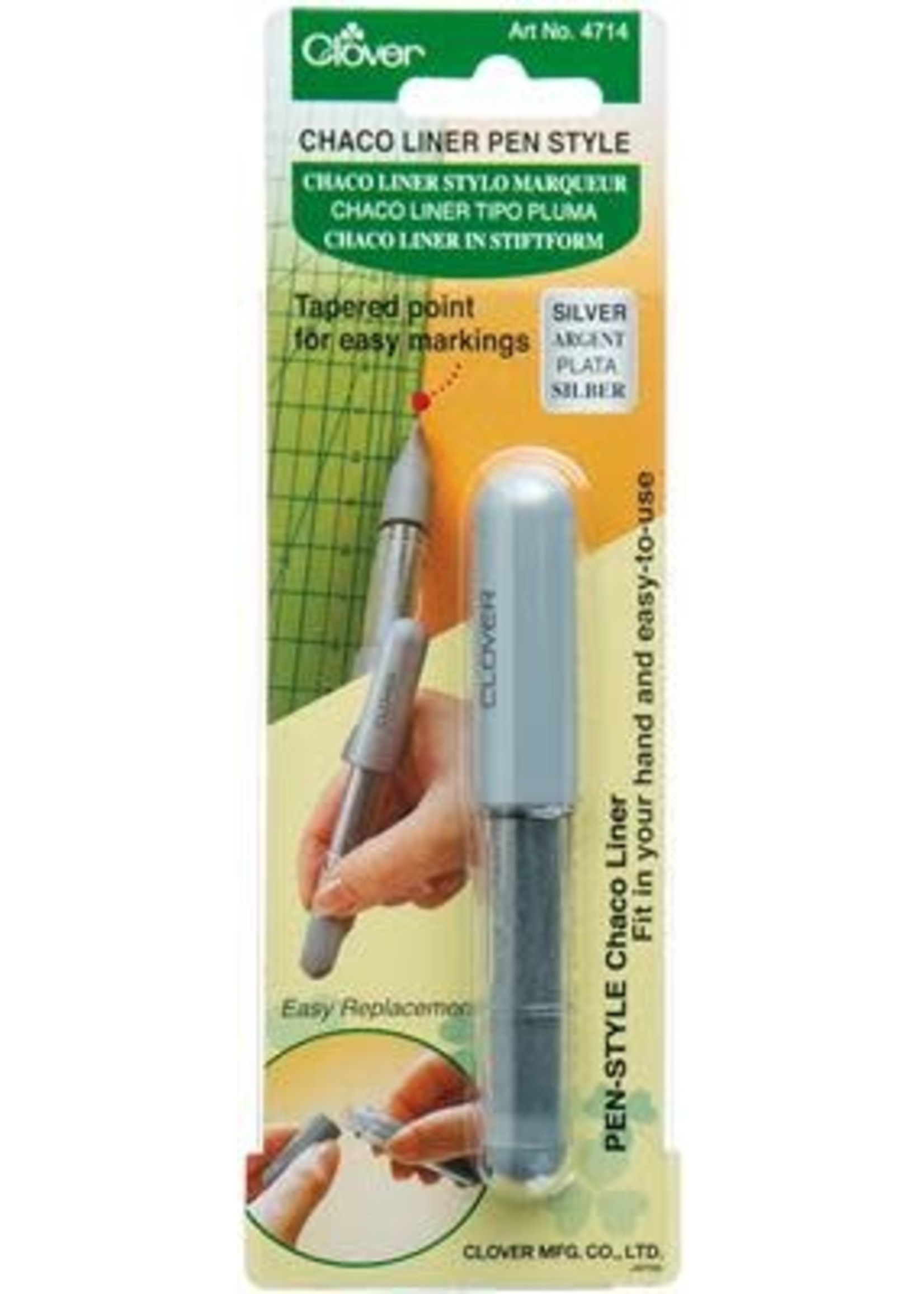 Clover Chaco Liner Pen Zilver