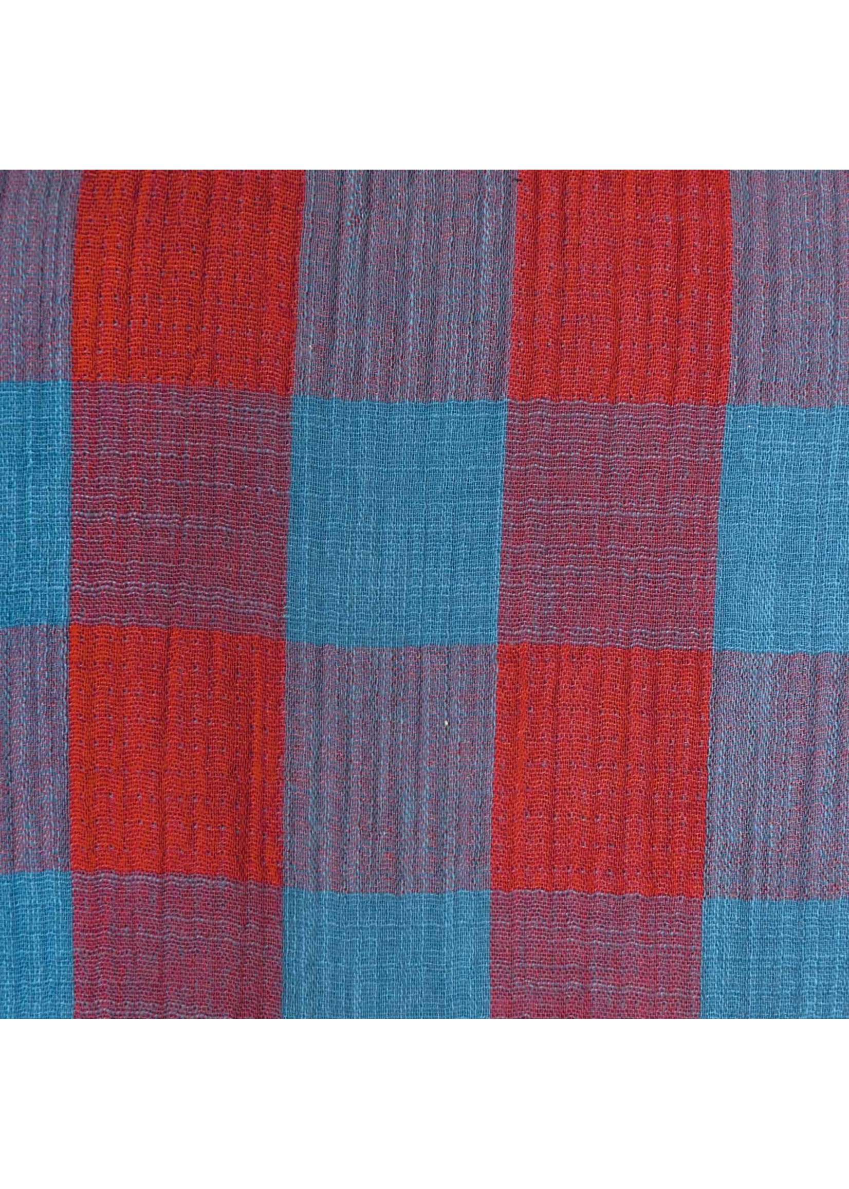 Katia Fabrics Turquoise & Cayenne - Mousseline