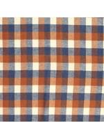 Katia Fabrics Recycled Vichy Tricolor - Rust