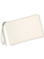 Canvas Wristlet Pouch - Natural