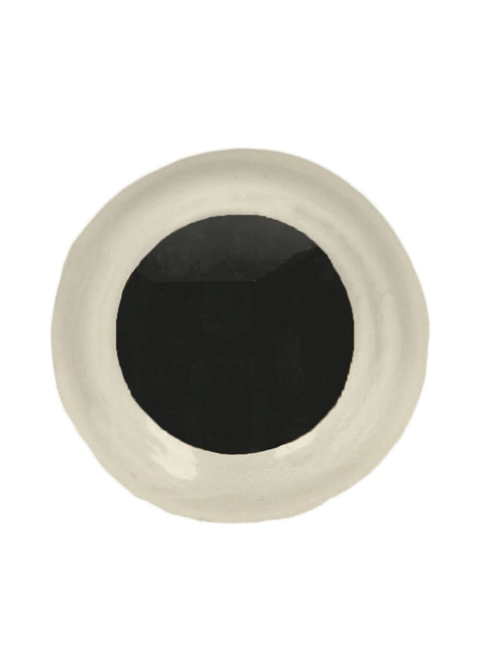 Veiligheidsogen - Tweekleurig Wit-Zwart 10mm - per 4