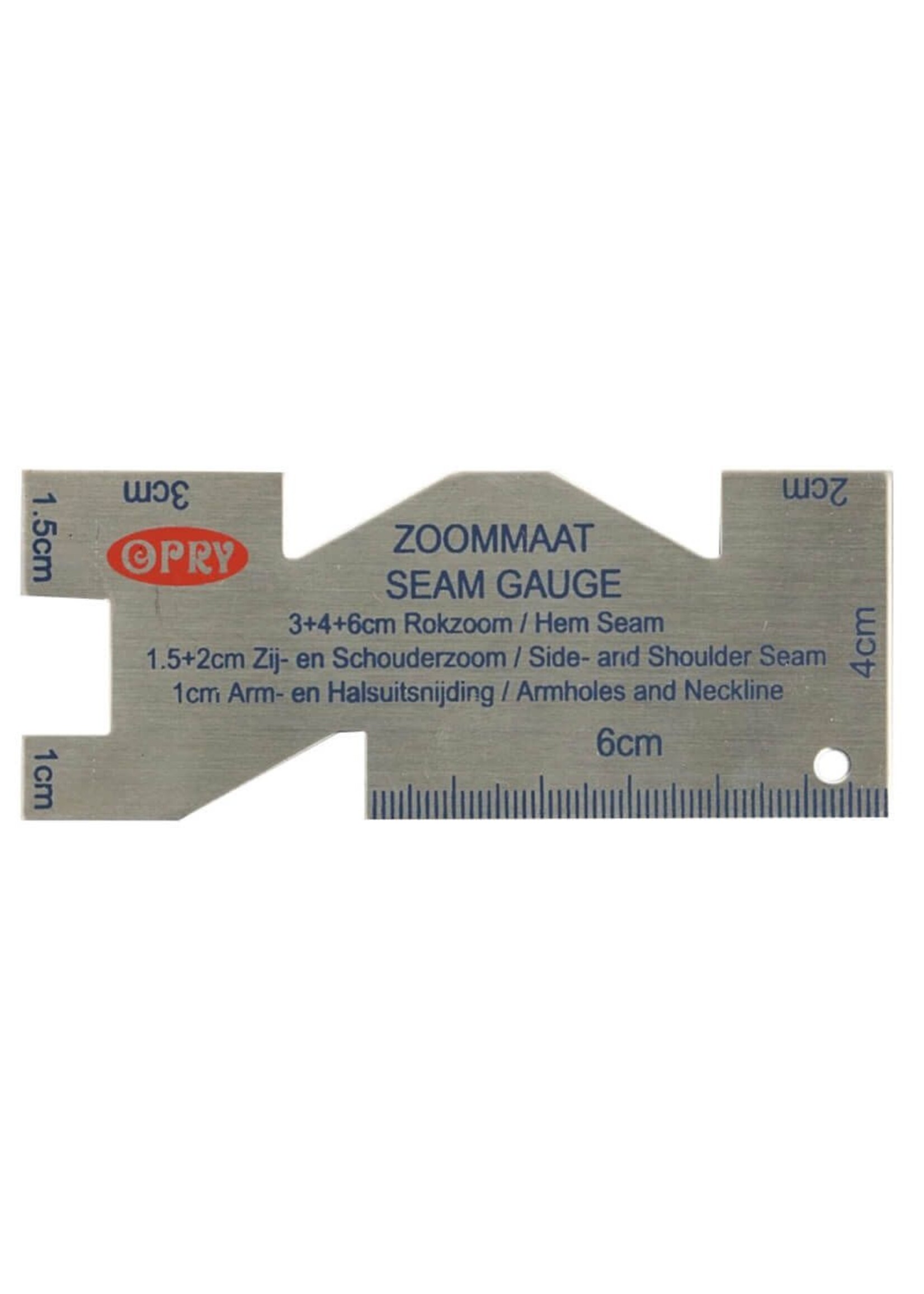 Opry Opry Zoommaat roestvrij staal 10x4cm